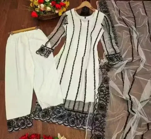 Kurta With Dupatta And Bottomwear