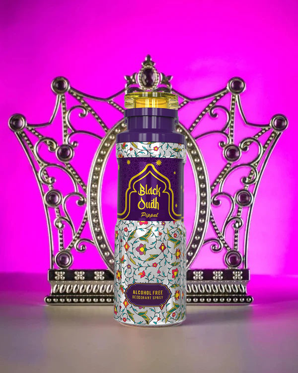 Black Oudh Alcohool Free DeoDorant Spray 200ml (Pack of 3)