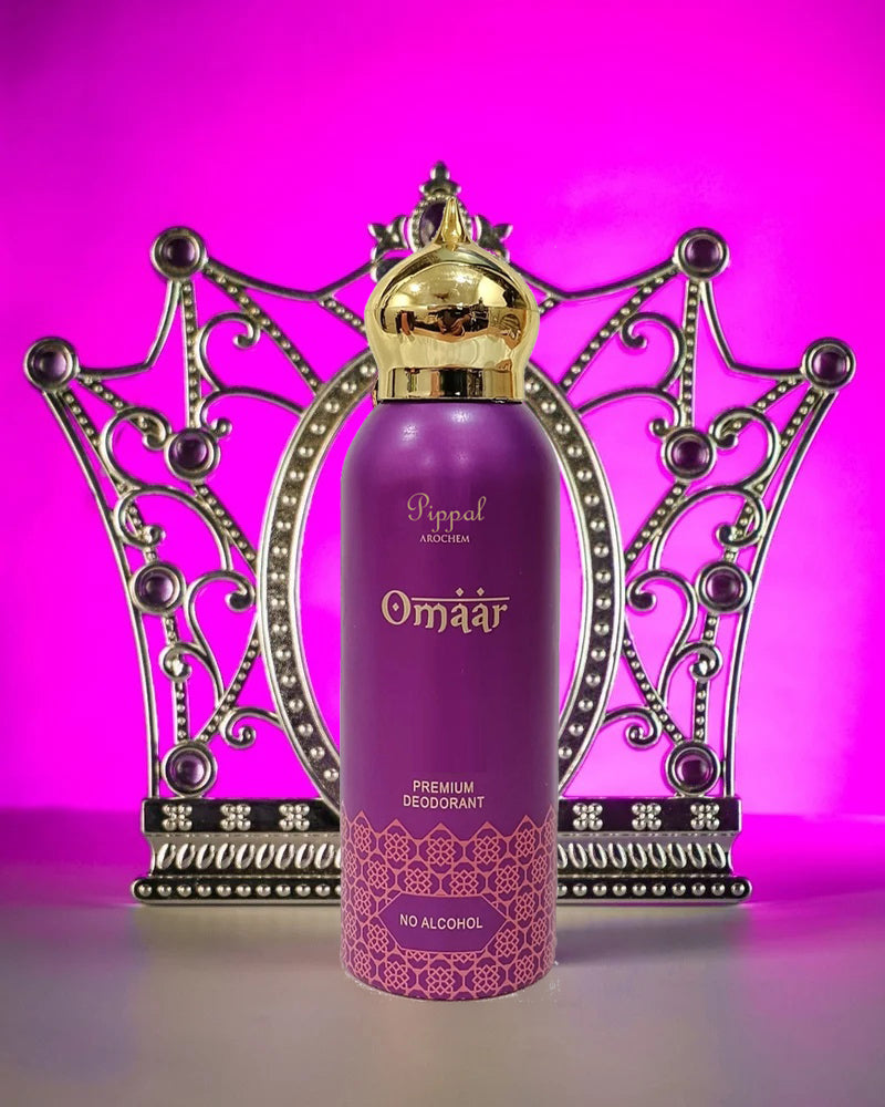 Omaar PREMIUM DEODORANT No Alcohol 200 Ml (Pack of 2)
