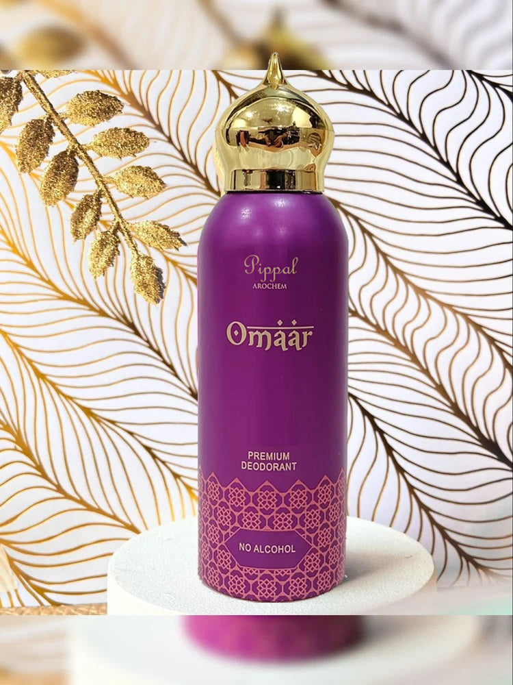 Omaar PREMIUM DEODORANT No Alcohol 200 Ml (Pack of 3)