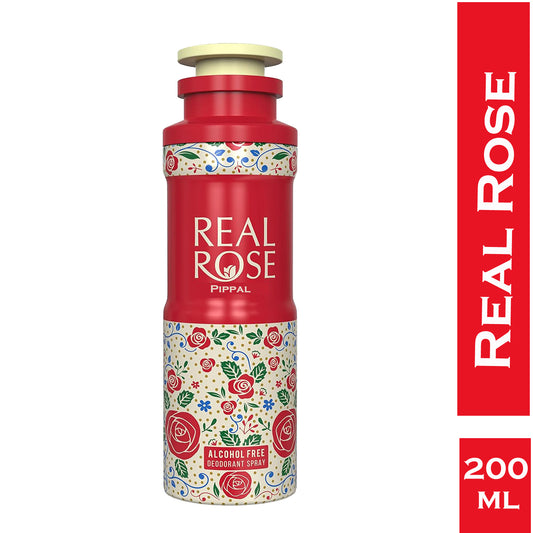 Real Rose Alcohol Free DeoDorant Spray 200ml (Pack of 1)