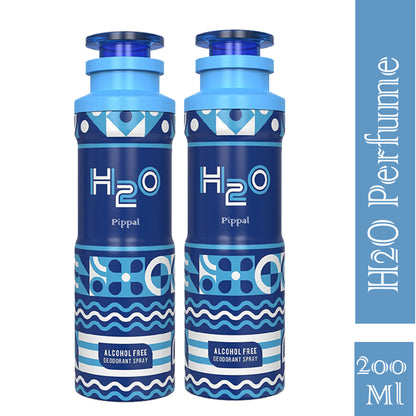 H2O Alcohol Free DeoDorant Spray 200ml (Pack of 2)