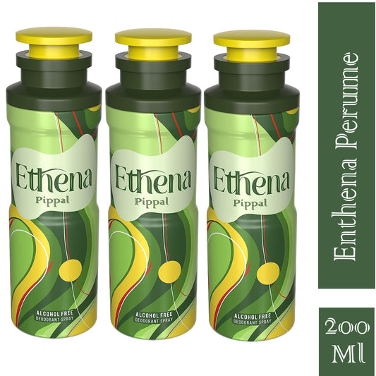 Ethena Alcohool Free DeoDorant Spray 200ml (Pack of 3)