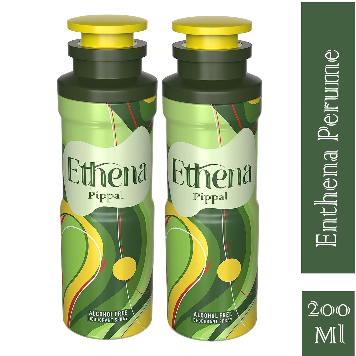 Ethena Alcohool Free DeoDorant Spray 200ml (Pack of 2)