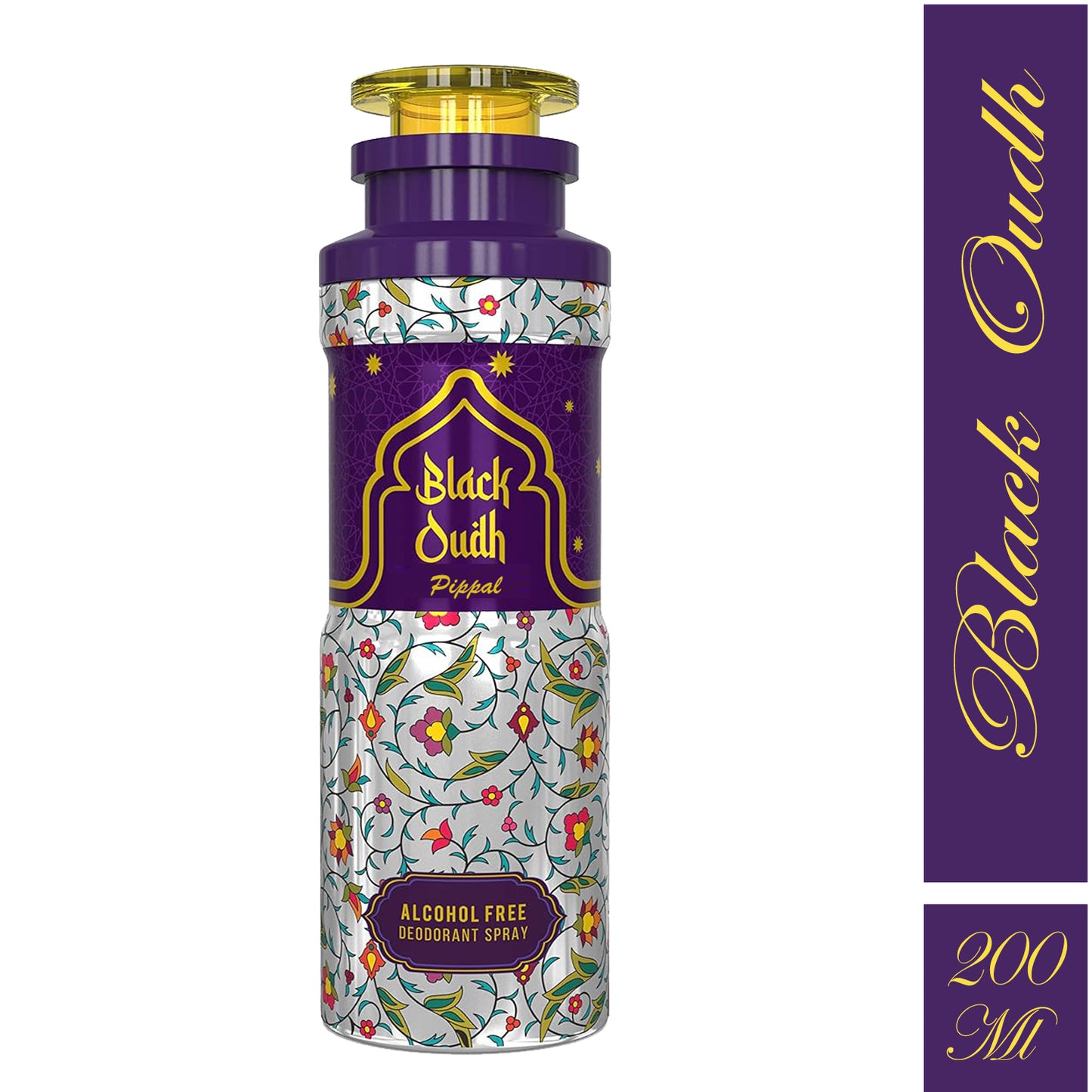 Black Oudh Alcohool Free DeoDorant Spray 200ml (Pack of 1)