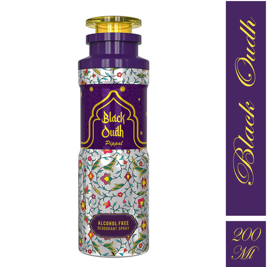 Black Oudh Alcohool Free DeoDorant Spray 200ml (Pack of 1)