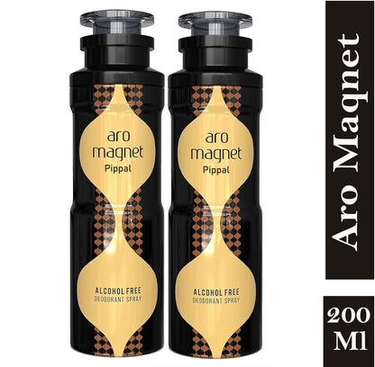 Aro Magnet Alcohol Free DeoDorant Spray 200ml (Pack of 2)