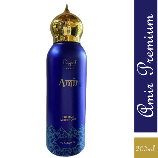 AMIR PREMIUM DEODORANT No Alcohol 200 Ml (Pack of 1)