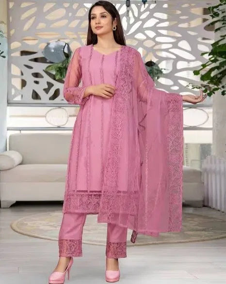 Kurta With Dupatta And Bottomwear